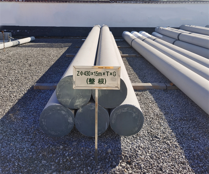 文山430×15米×T×G终端电线杆